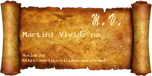 Martini Viviána névjegykártya